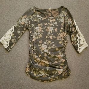 Pink Blush Maternity 3/4 length shirt